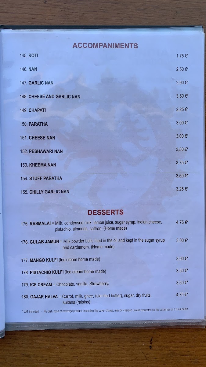 Menu Natraj Indian Tandoori-4